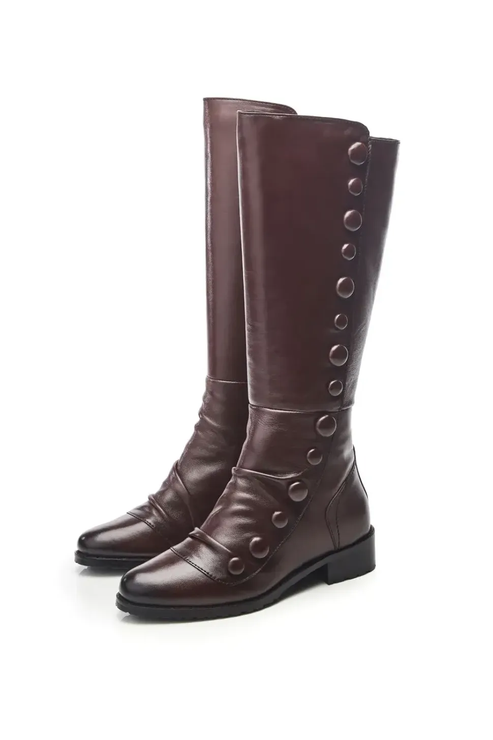'Irenne' Leather Biker Boots