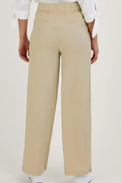 'Jenny' Shorter Length Trousers in Linen Blend
