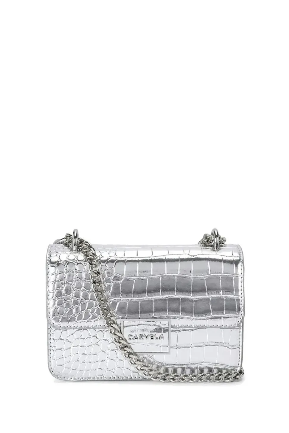 'Jessica Shoulder Bag' Croc Print