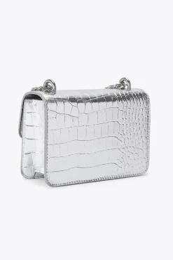 'Jessica Shoulder Bag' Croc Print