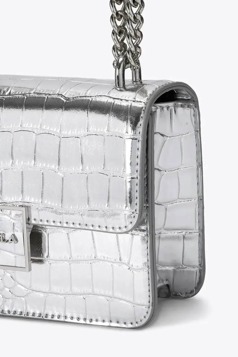 'Jessica Shoulder Bag' Croc Print
