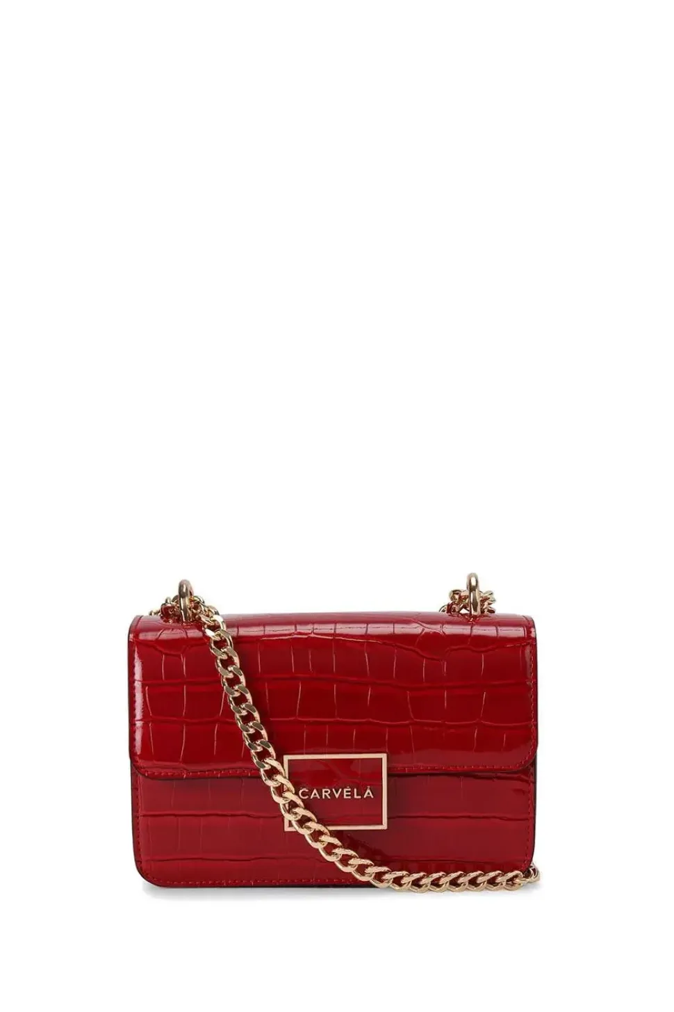 'Jessica Shoulder Bag' Croc Print