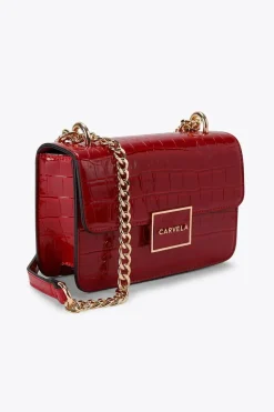 'Jessica Shoulder Bag' Croc Print