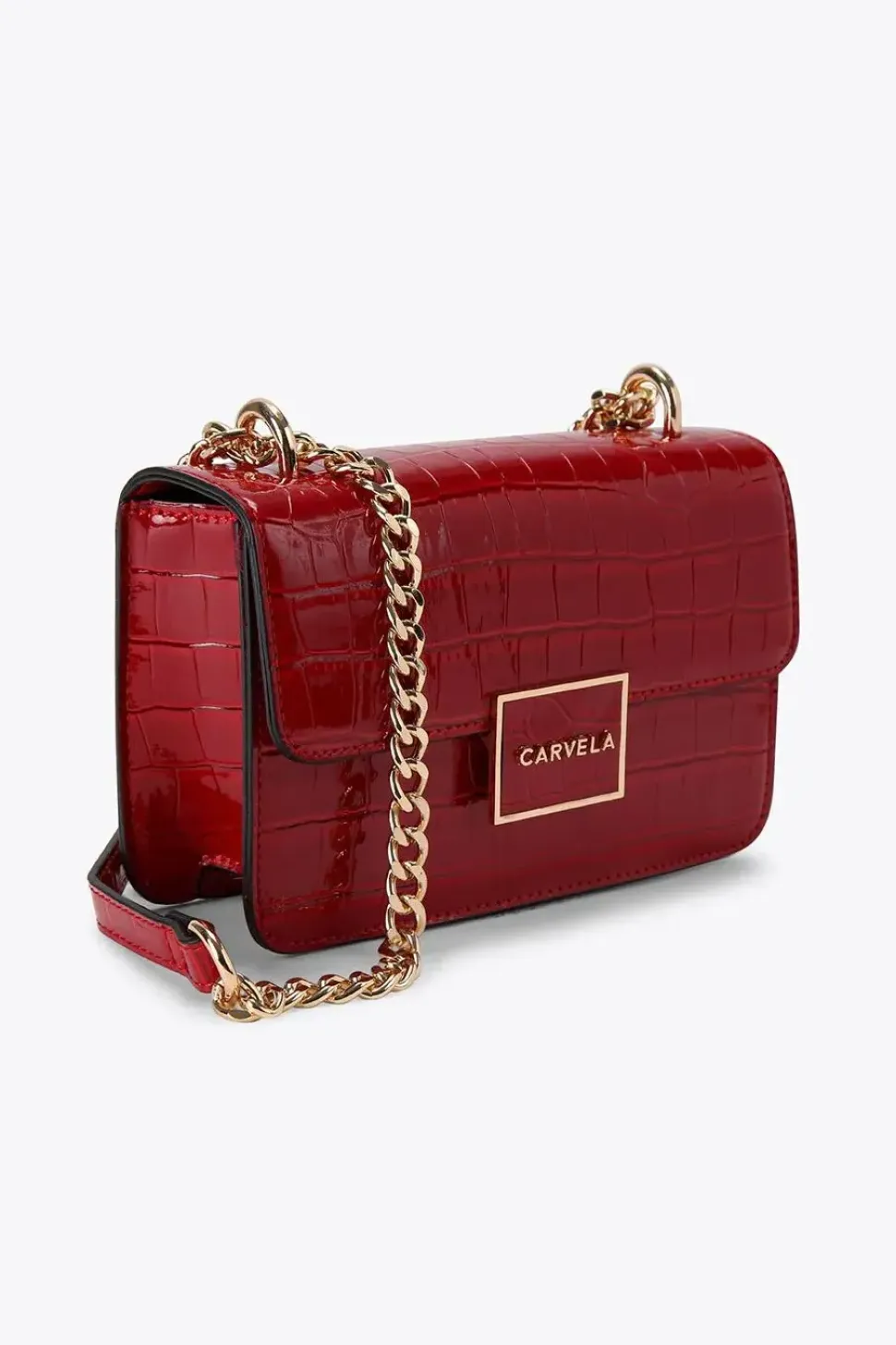 'Jessica Shoulder Bag' Croc Print