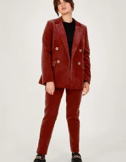 'Justine' Double Breasted Cord Blazer