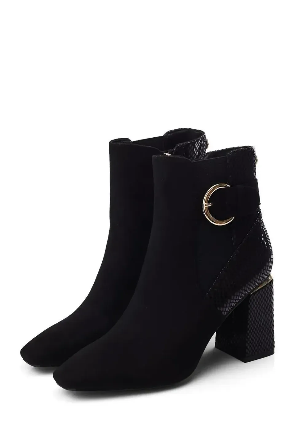 'Kailee' Alcantara Heeled Boots