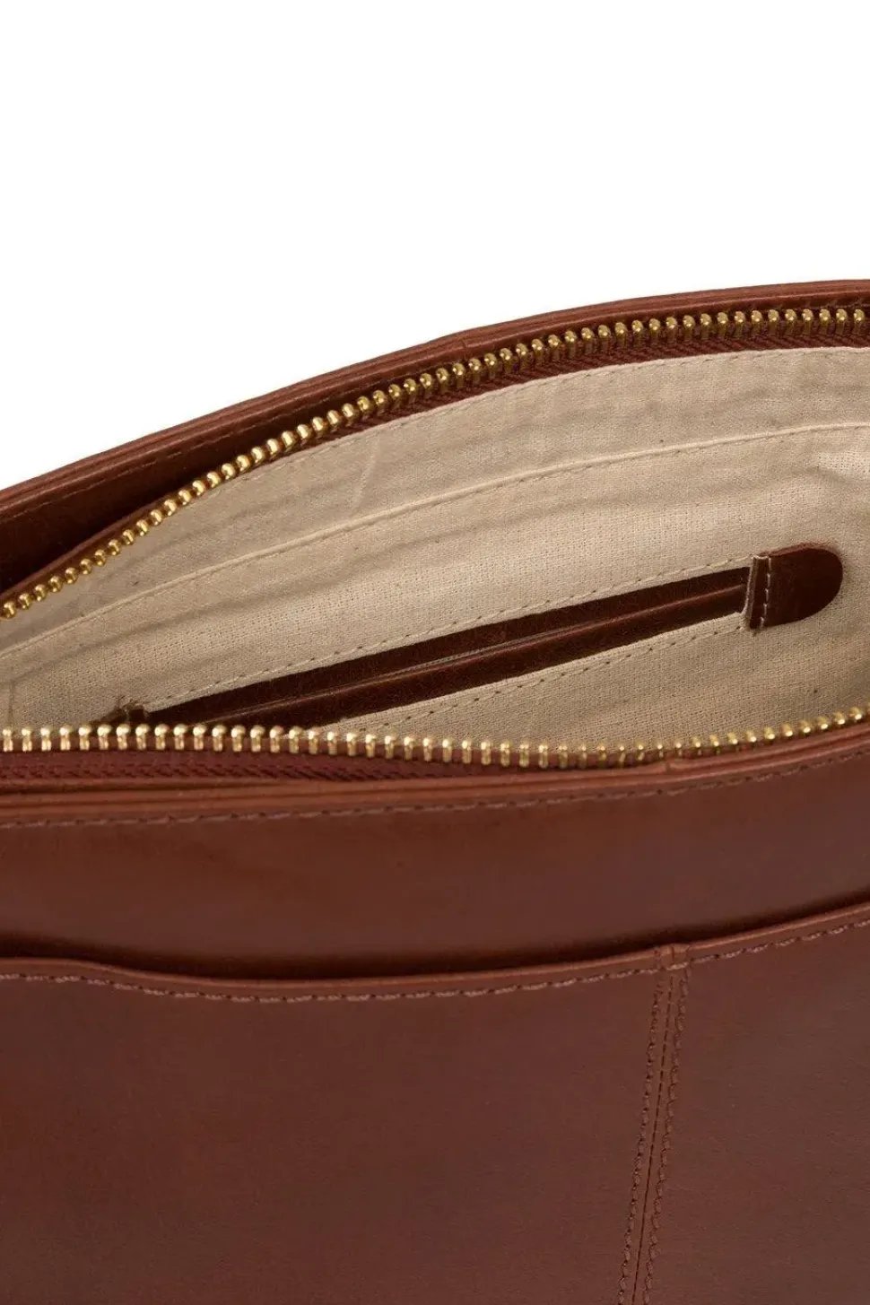 'Kaye' Vegetable-Tanned Leather Shoulder Bag