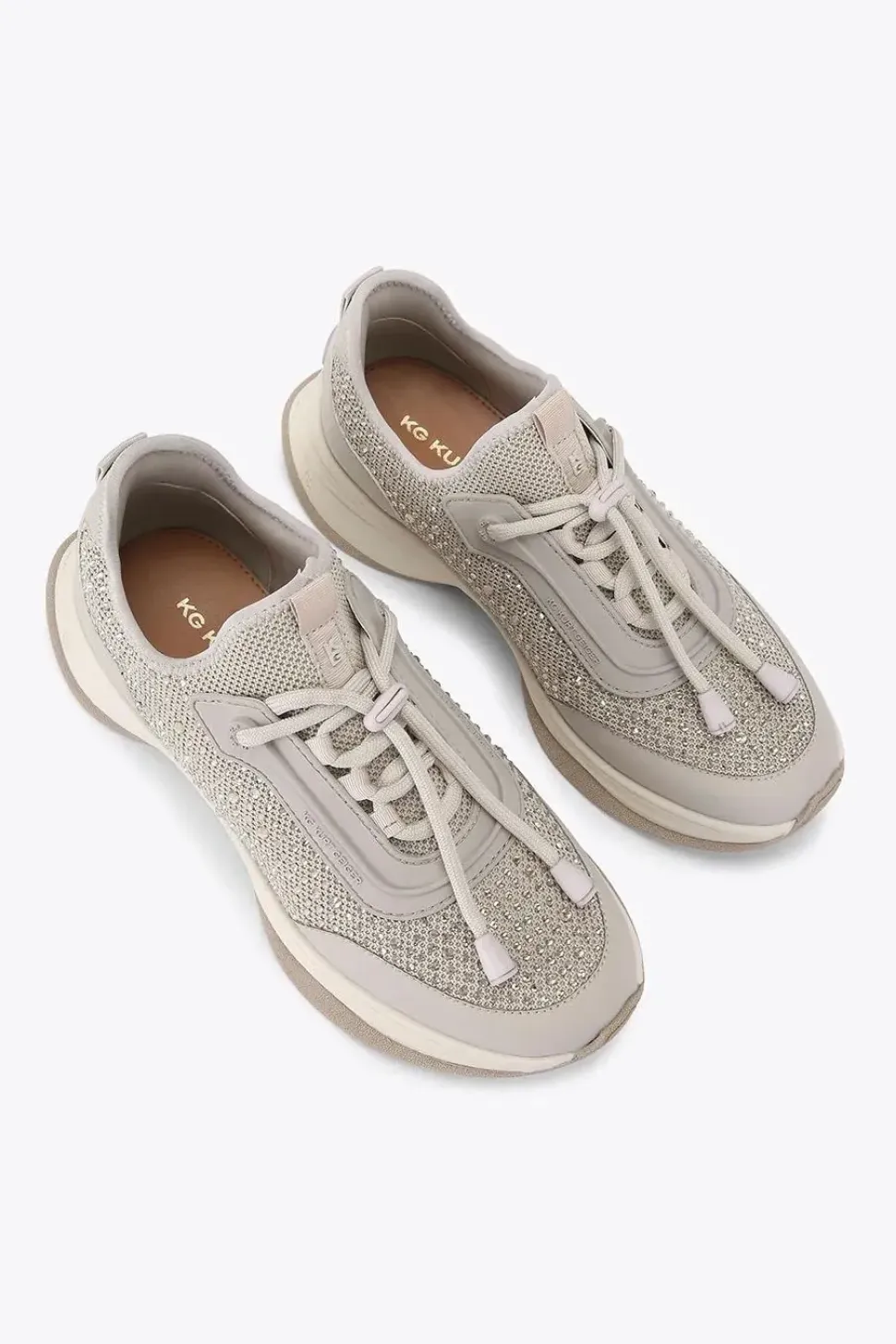 'Kelsie Knit Gem' Fabric Trainers