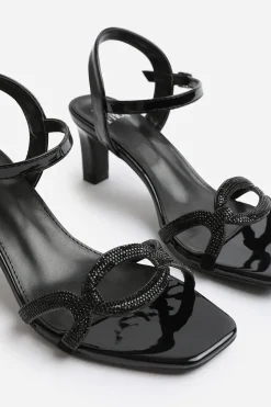 'Kenia' Extra Wide Fit Square Toe Low Block Heel
