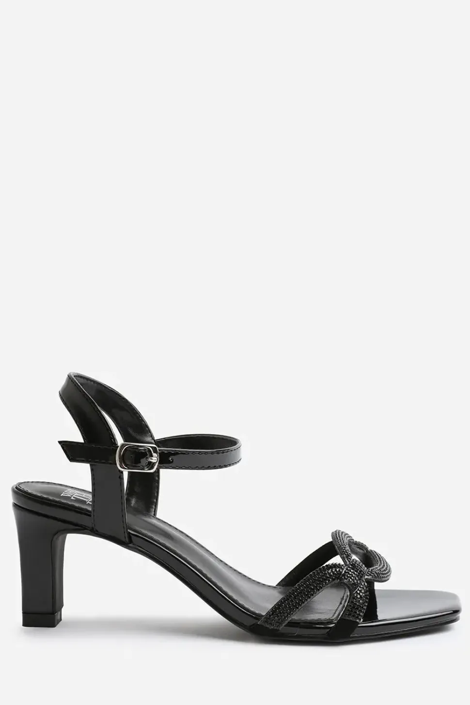 'Kenia' Wide Fit Square Toe Low Block Heel
