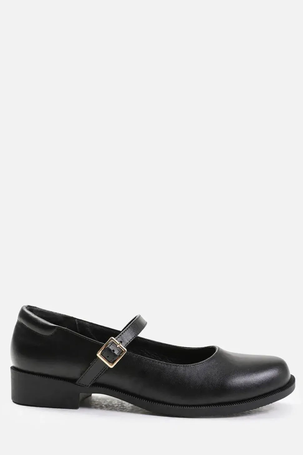 'Kingston' Low Heel Loafer With Strap And Buckle Detail