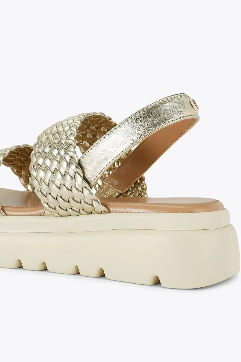 'Krypton Weave' Leather Sandals