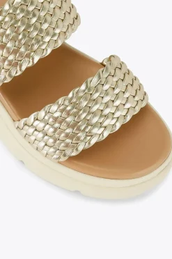 'Krypton Weave' Leather Sandals