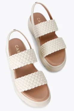 'Krypton Weave' Leather Sandals
