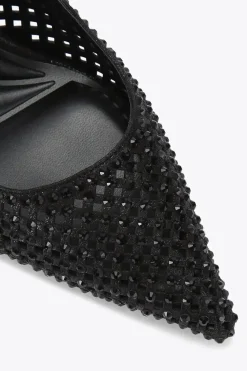 'Lazer Sling' Fabric Heels