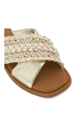 'Leaves' Leather Sandals