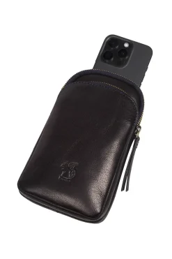 'Leia' Leather Cross-Body Phone Bag