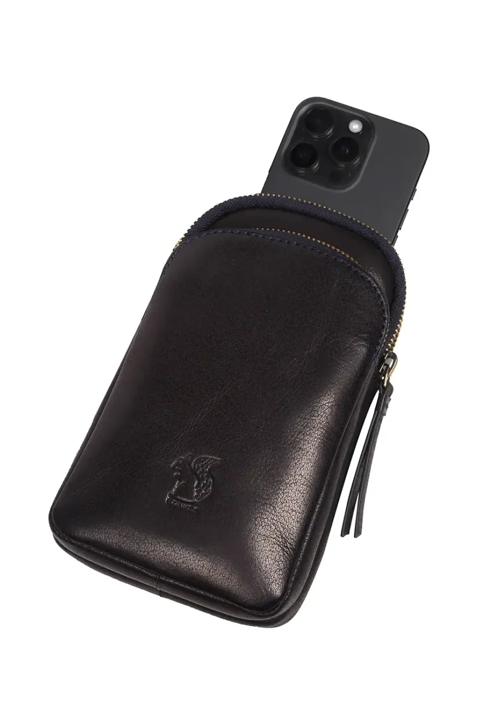 'Leia' Leather Cross-Body Phone Bag