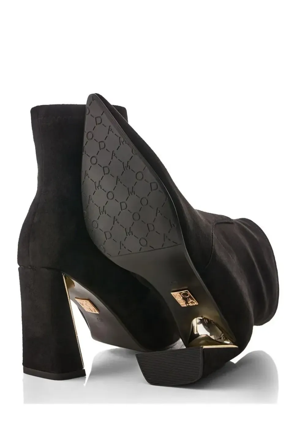'Lemmie' Alcantara Heeled Boots