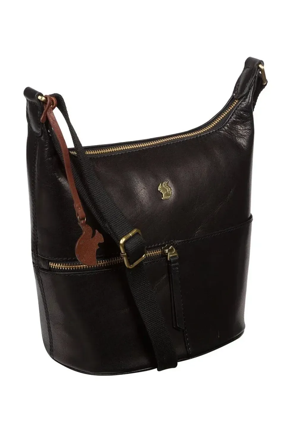 'Little Kristin' Plum Leather Shoulder Bag