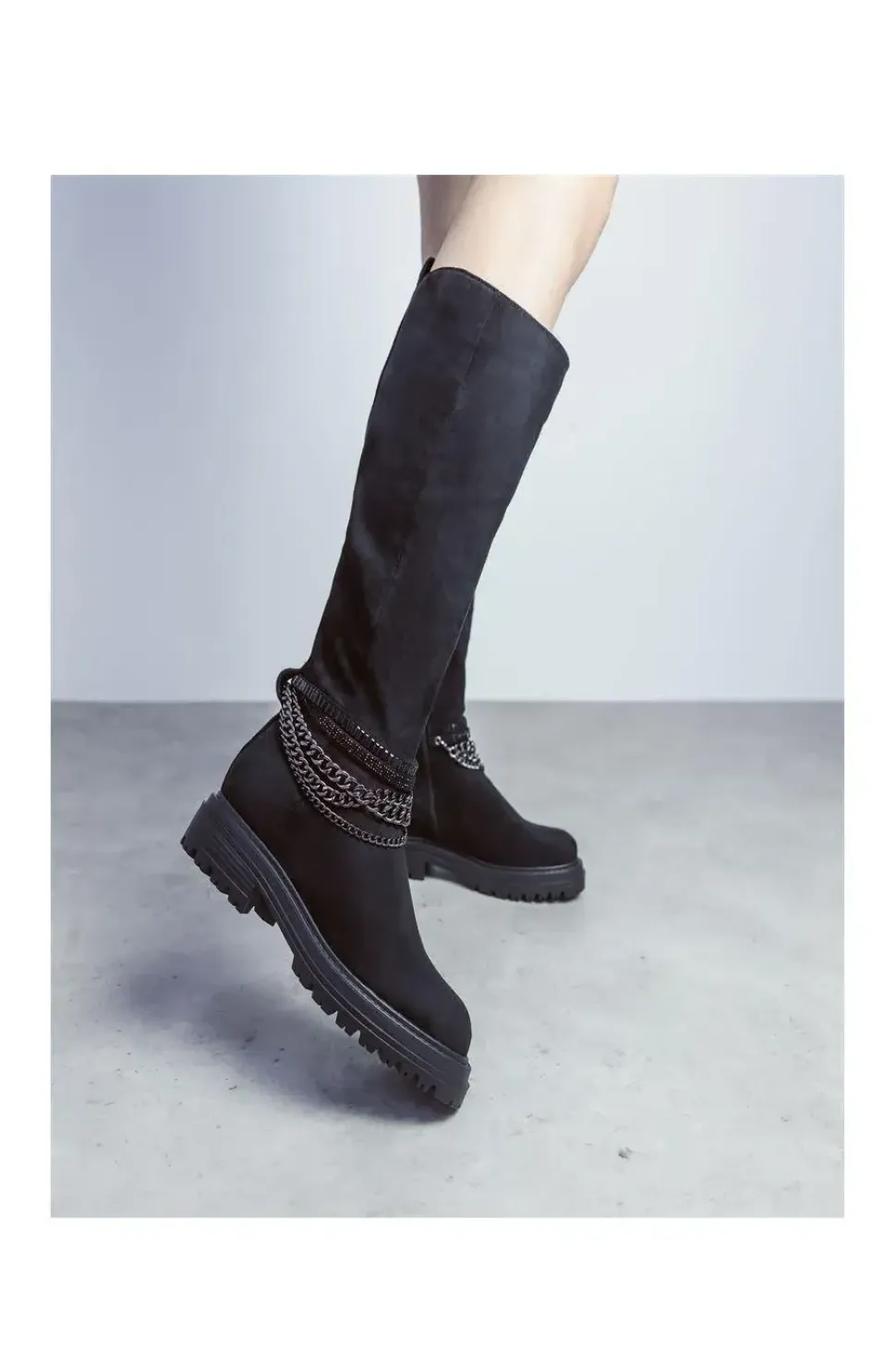 'Litzy' Alcantara Heeled Boots