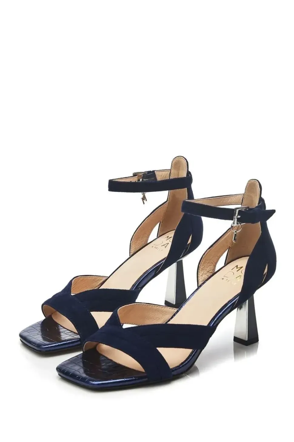 'Livelia' Suede Heeled Sandals