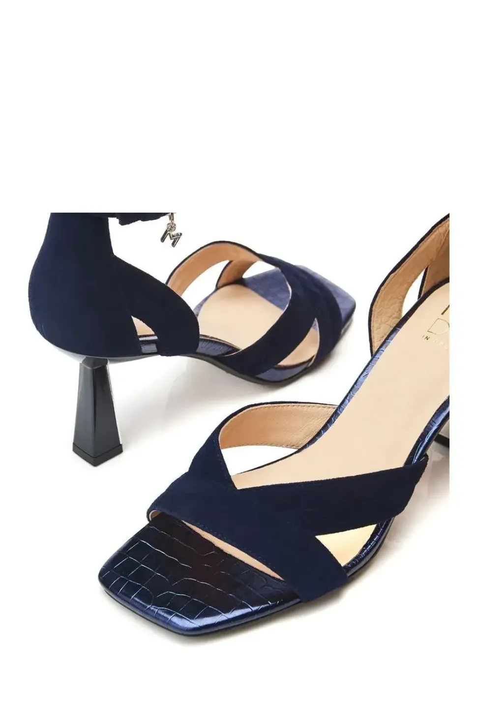 'Livelia' Suede Heeled Sandals