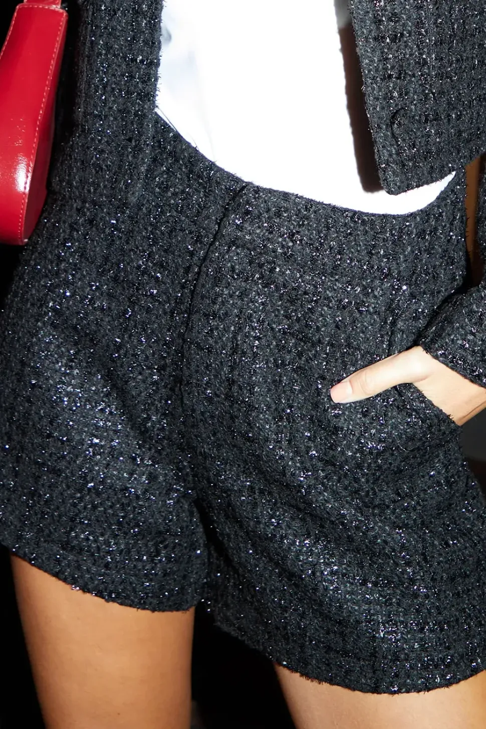 'Lolly' Sparkly Bouclé Shorts