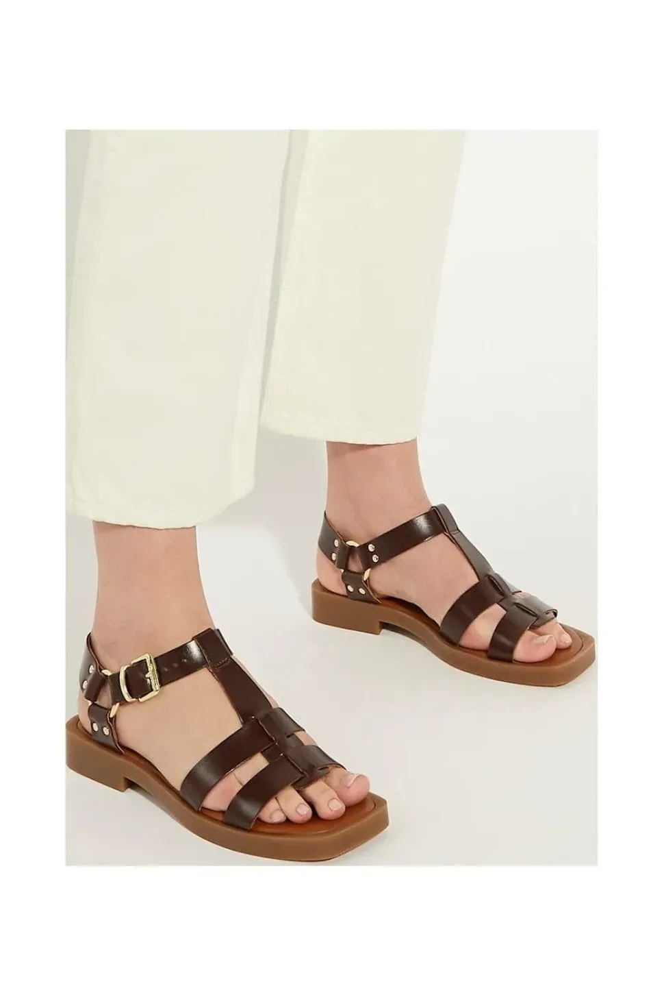 'Loto' Leather Sandals