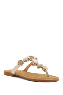 'Louise' Leather Sandals
