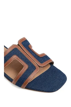 'Loupe' Denim Sandals