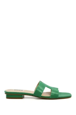 'Loupe' Leather Sandals