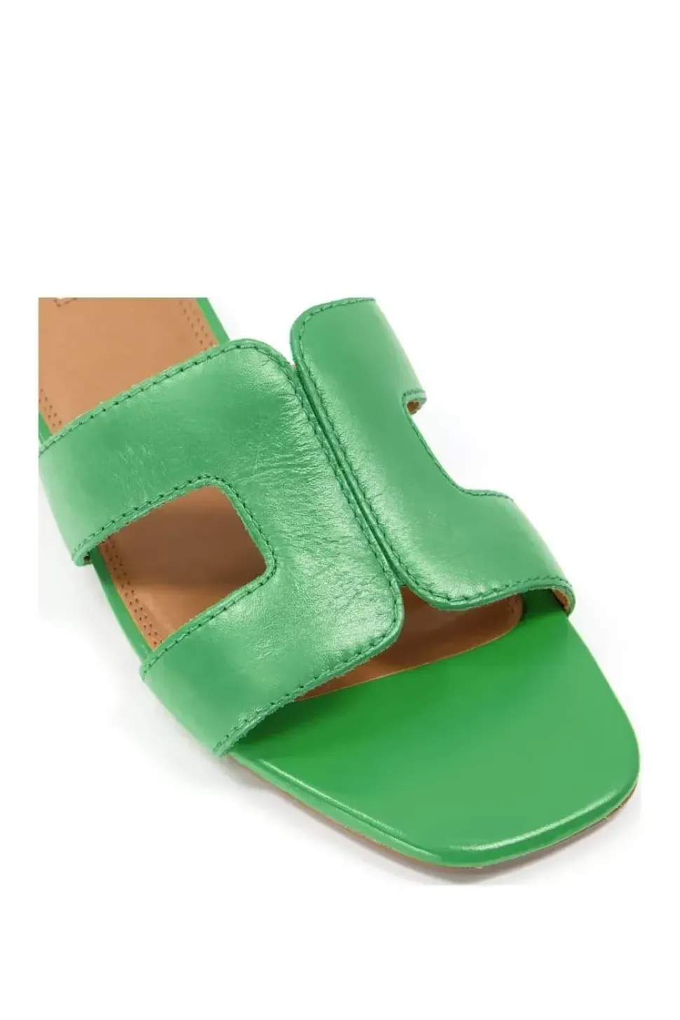'Loupe' Leather Sandals