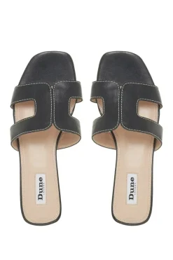 'Loupe' Leather Sliders