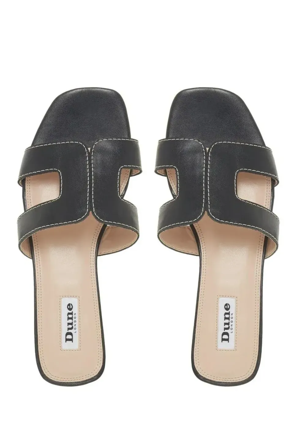'Loupe' Leather Sliders