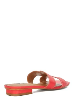 'Loupe' Leather Sliders