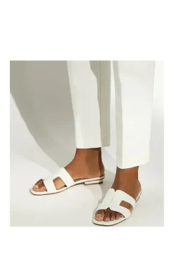 'Loupe' Leather Sliders