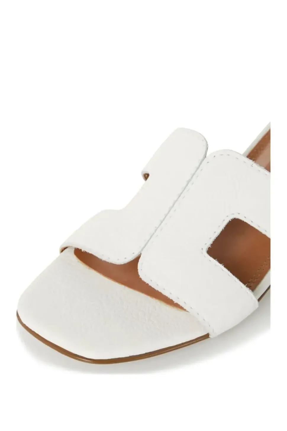 'Loupe' Leather Sliders