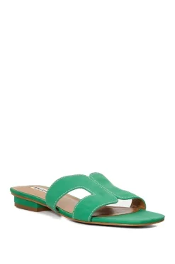 'Loupe' Suede Sandals