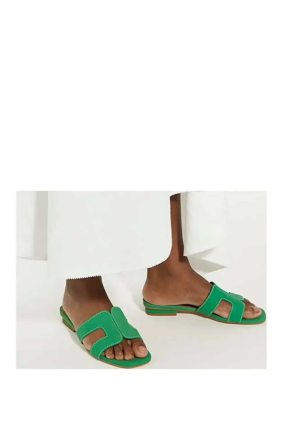 'Loupe' Suede Sandals