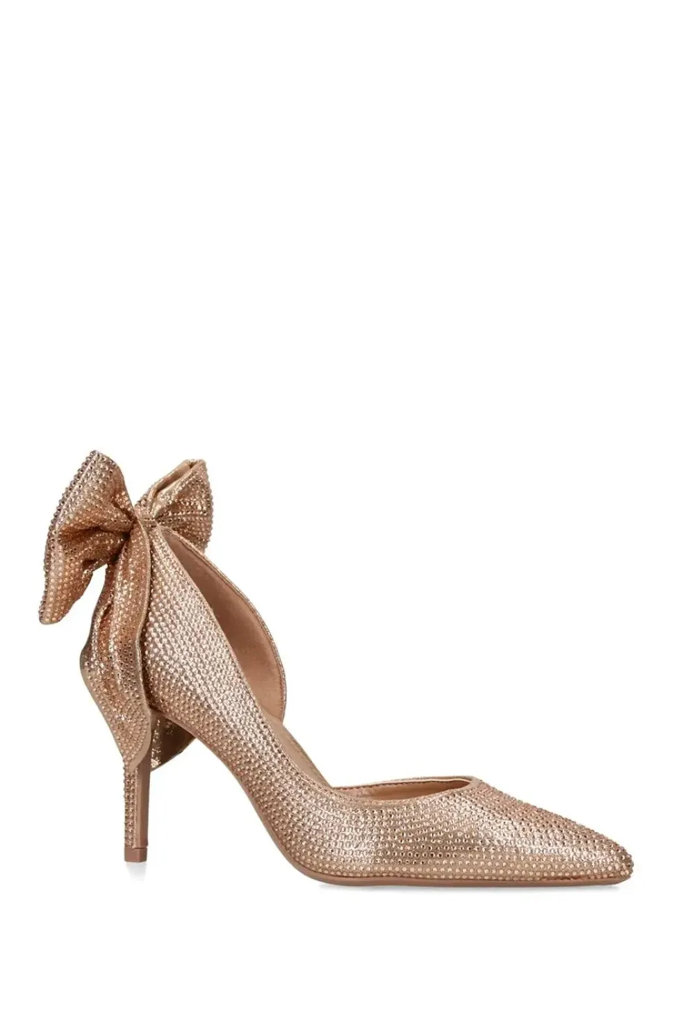 'Lovebird Bow Court' Fabric Heels