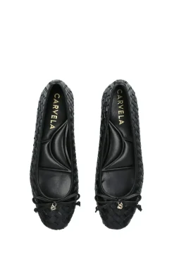 'Luggage' Leather Flats