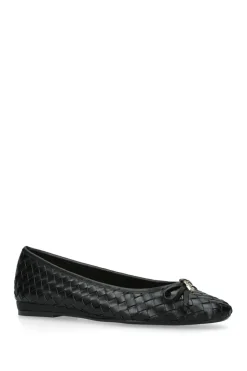 'Luggage' Leather Flats