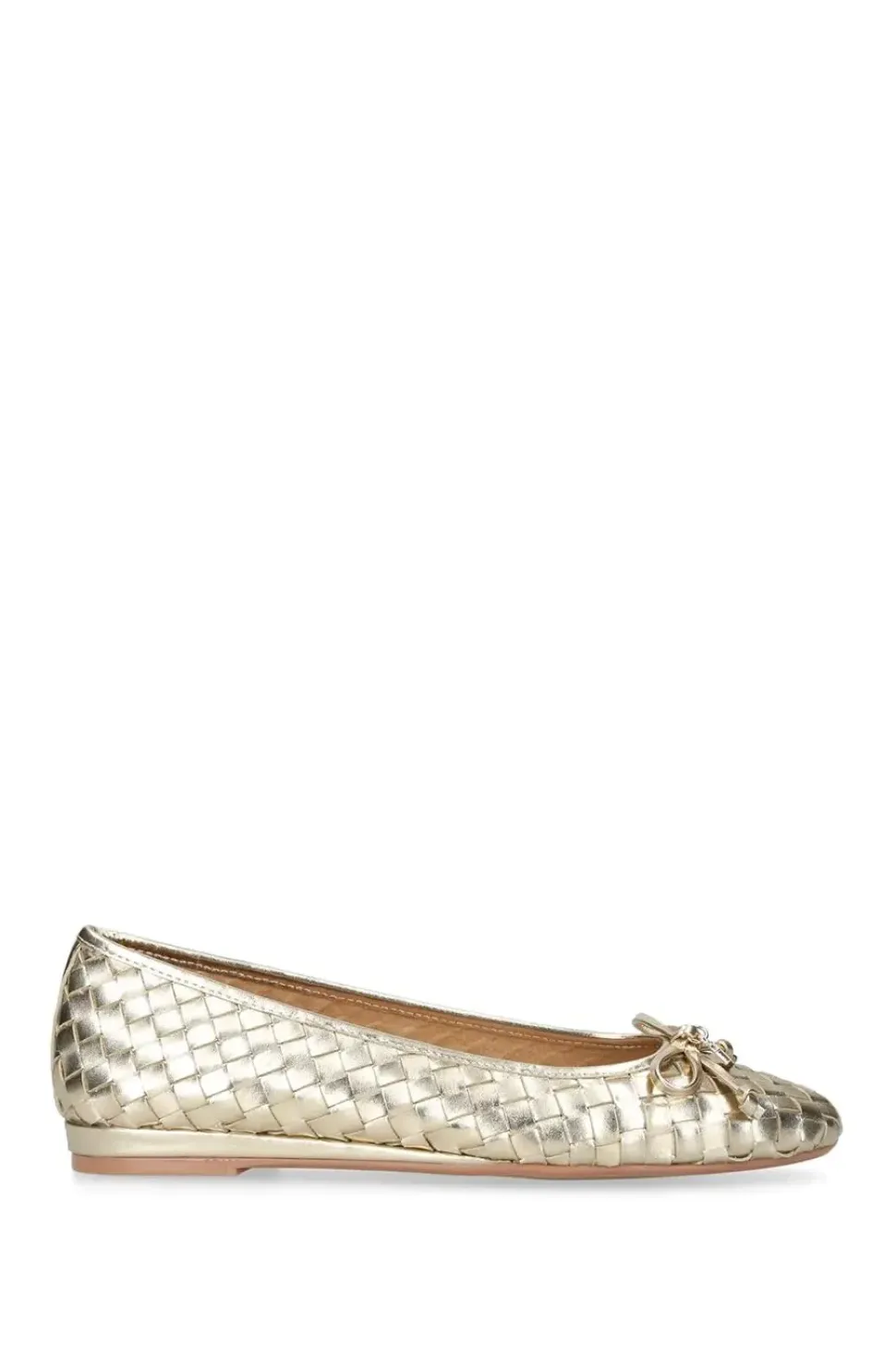 'Luggage' Leather Flats