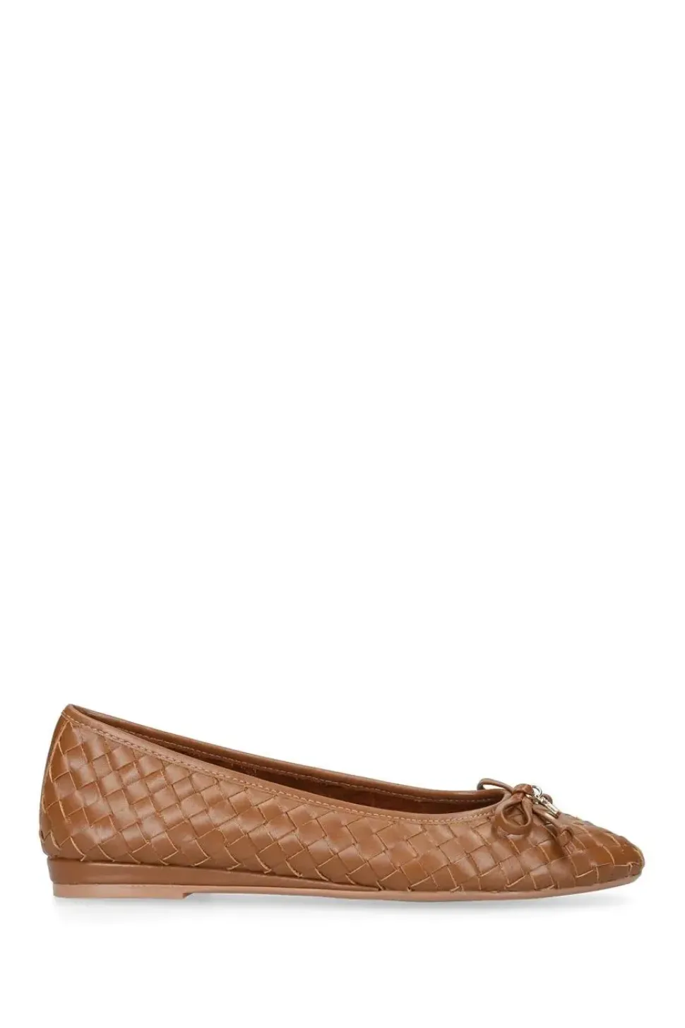 'Luggage' Leather Flats