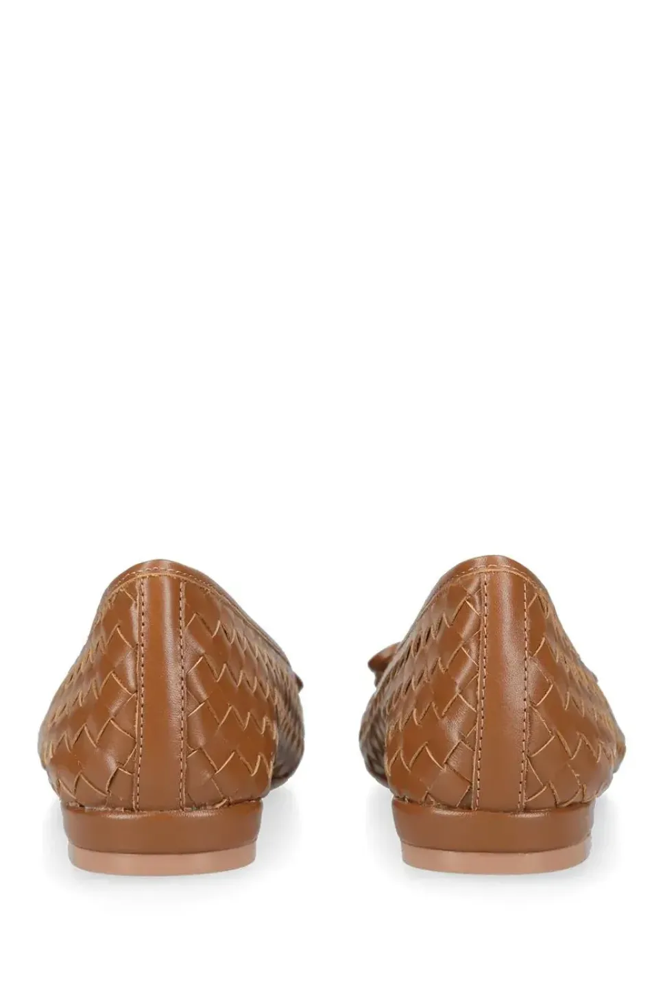 'Luggage' Leather Flats