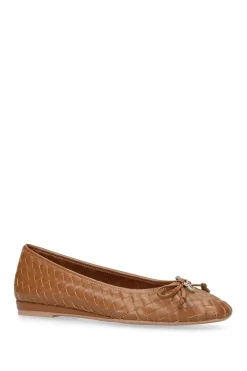 'Luggage' Leather Flats