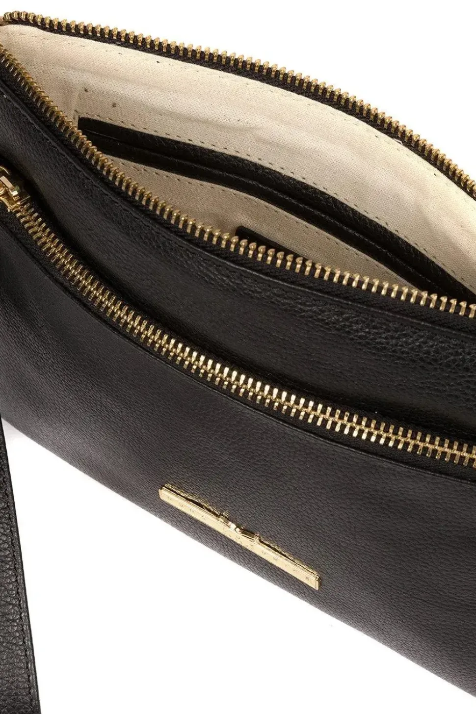 'Lytham' Leather Cross Body Clutch Bag