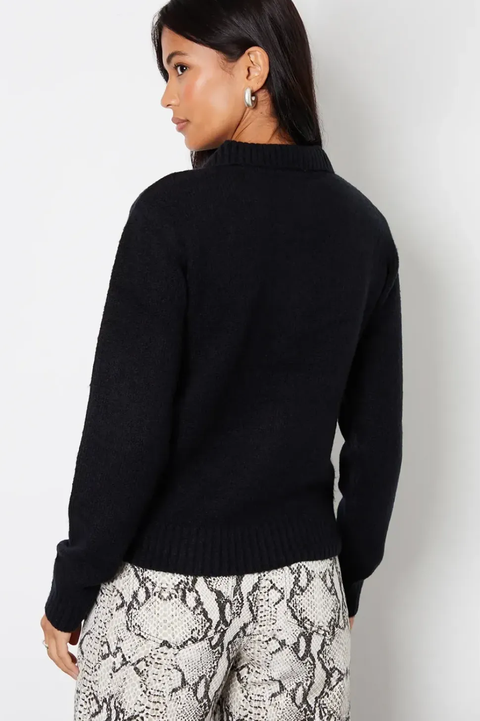 'Maed' Polo Collar Knitted Jumper