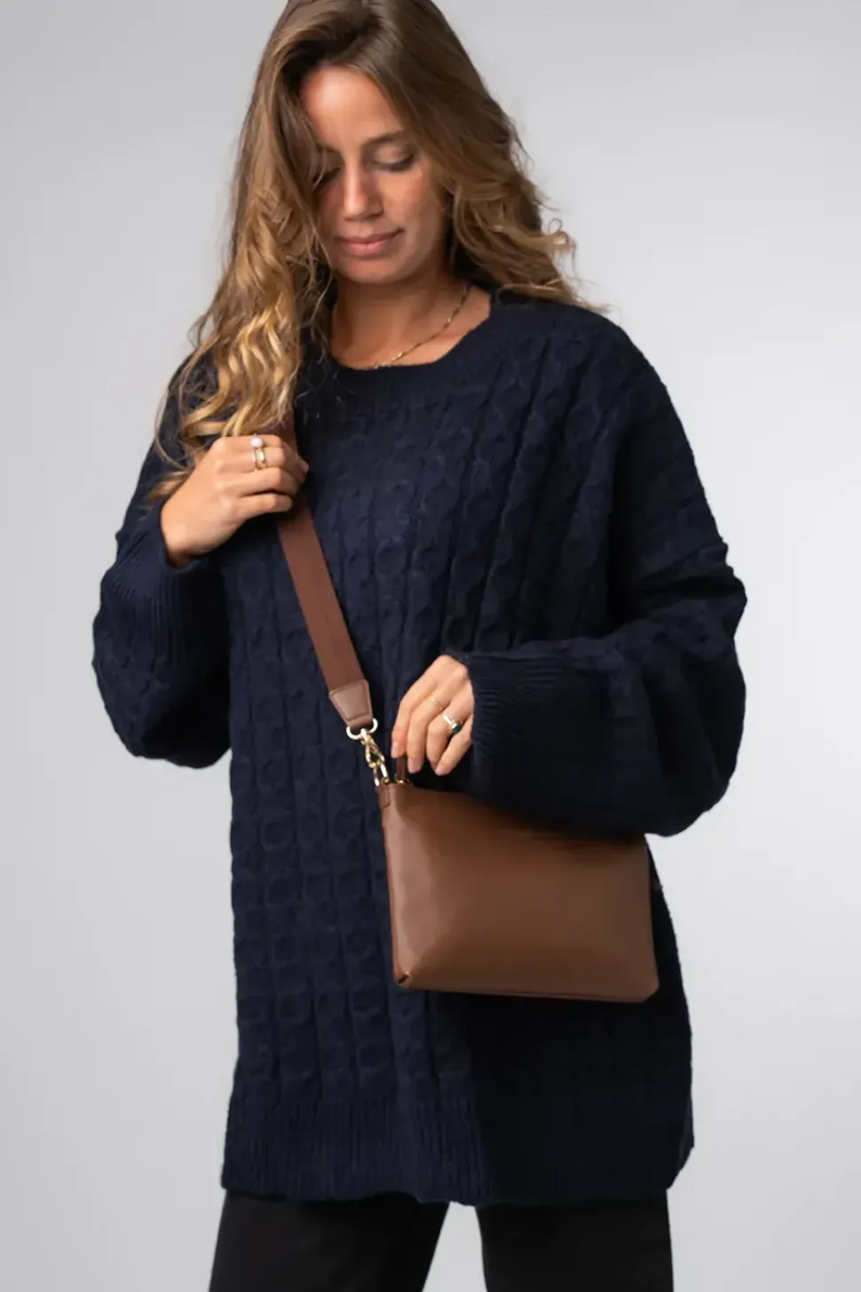 'Maria' Leather Cross Body Bag